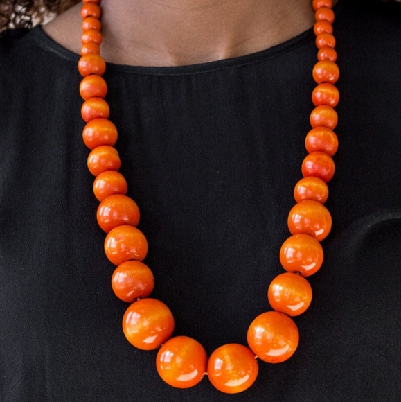 Paparazzi Effortlessly Everglades Orange Necklace